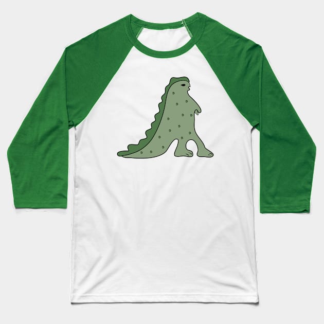 Ancient dinosaur. Lizard. Alien. Unknown creature. Baseball T-Shirt by grafinya